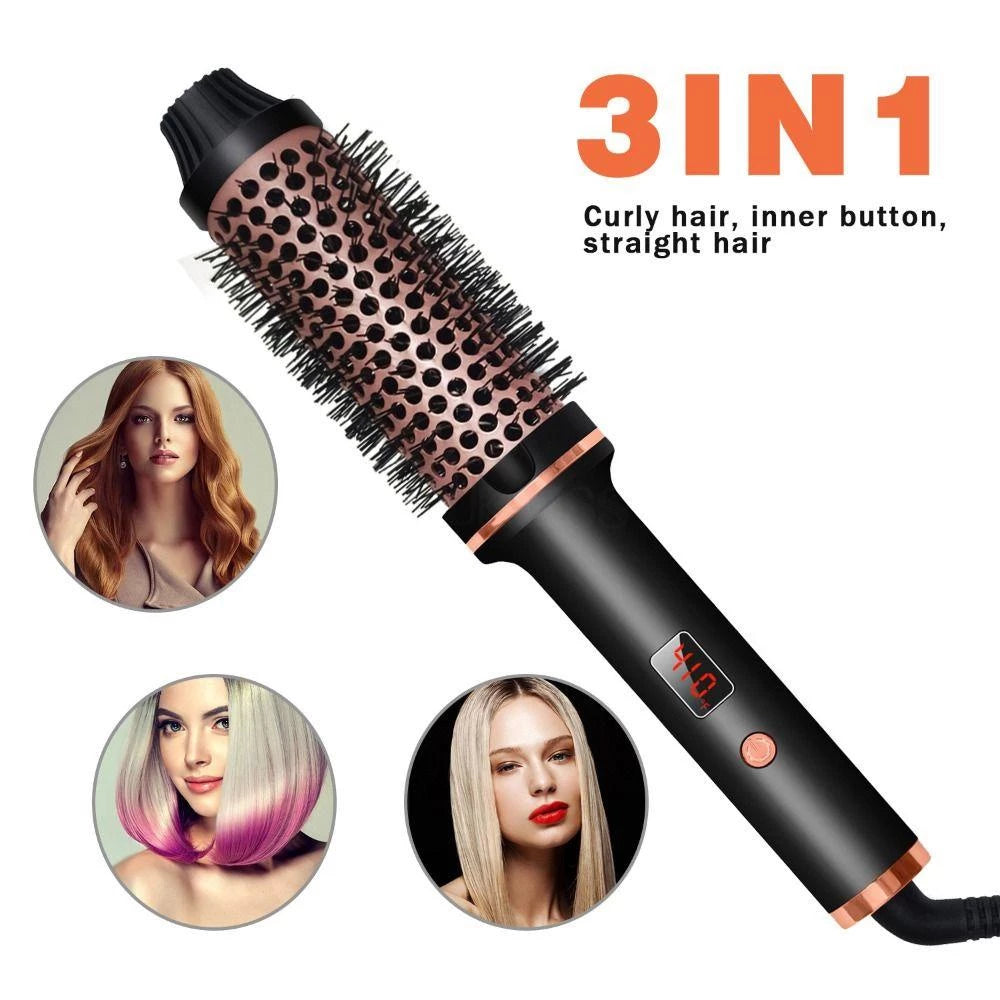 3-in-1 Thermal Curling Brush with Ion Technology