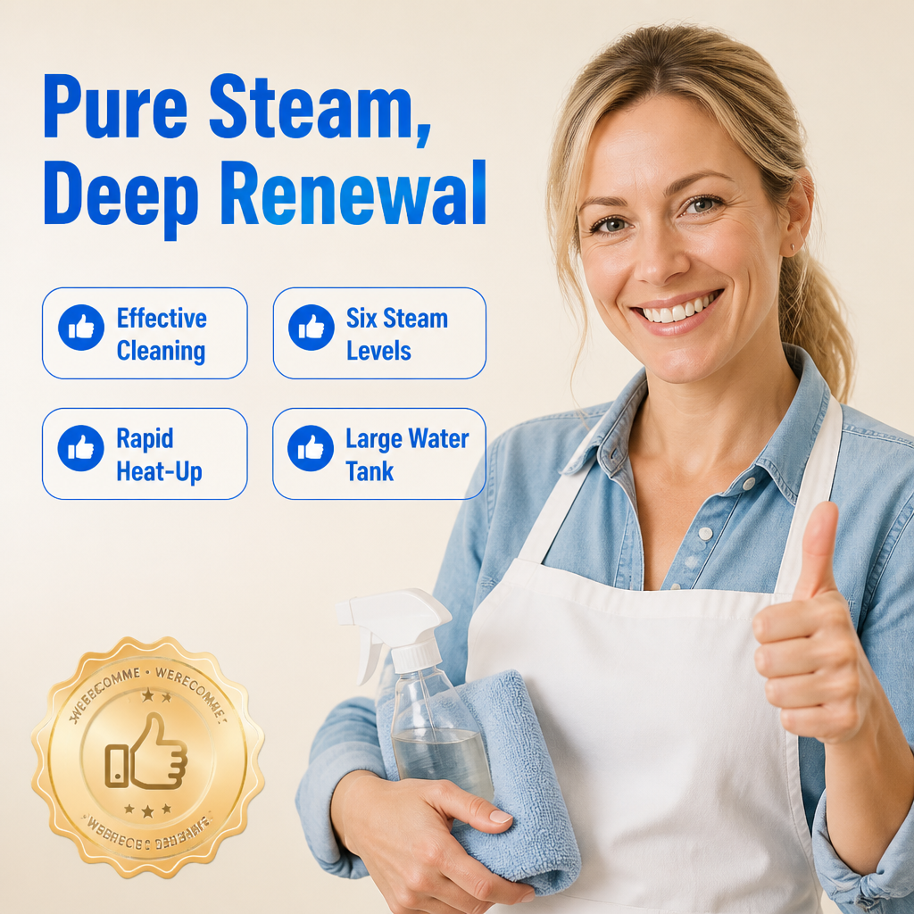 Steam cleaner with high steam temperature