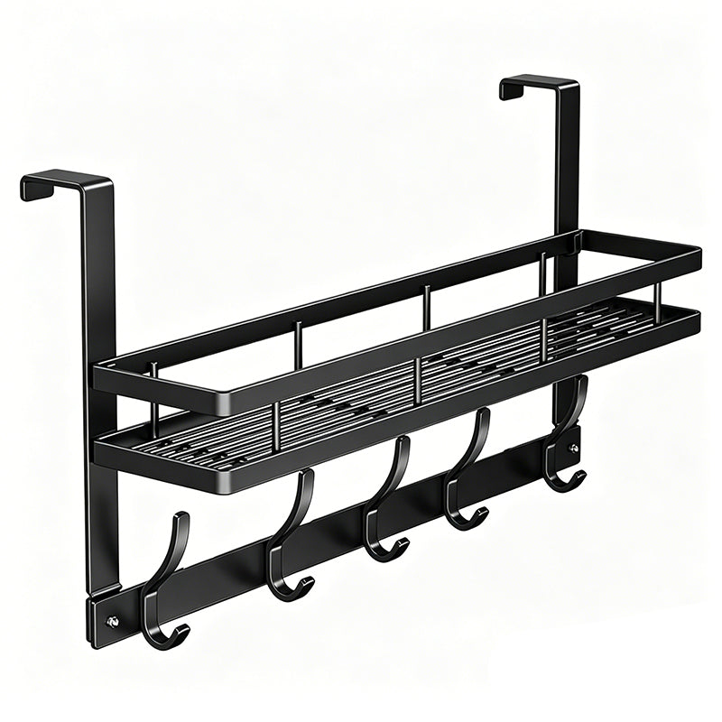 Door Organizer with Storage Basket and Hooks