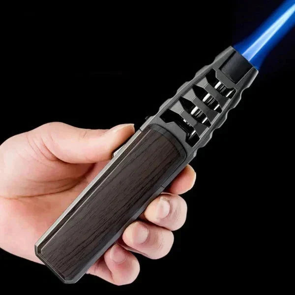 Windproof kitchen torch with gas burner