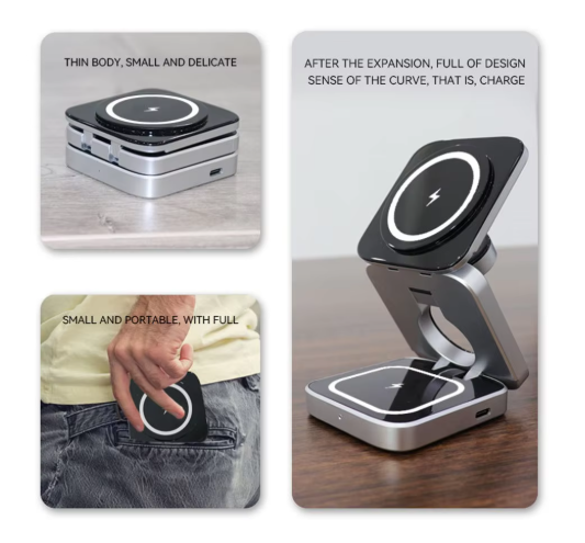 3-in-1 Wireless Charging Station for 3 Devices