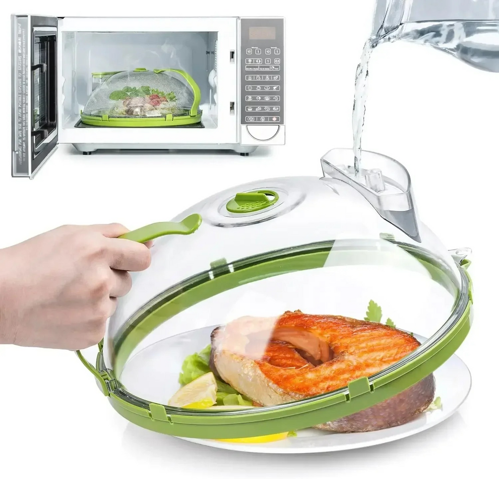 Microwave Steam Cooker & Splash Guard