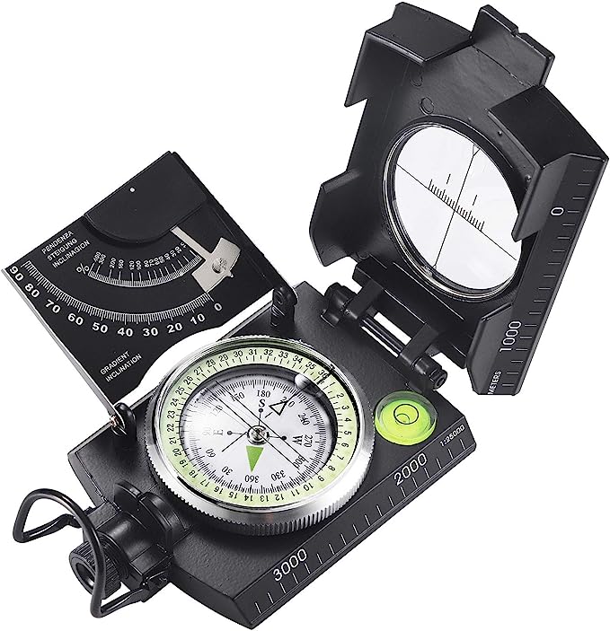 Military Directional Compass with Clinometer