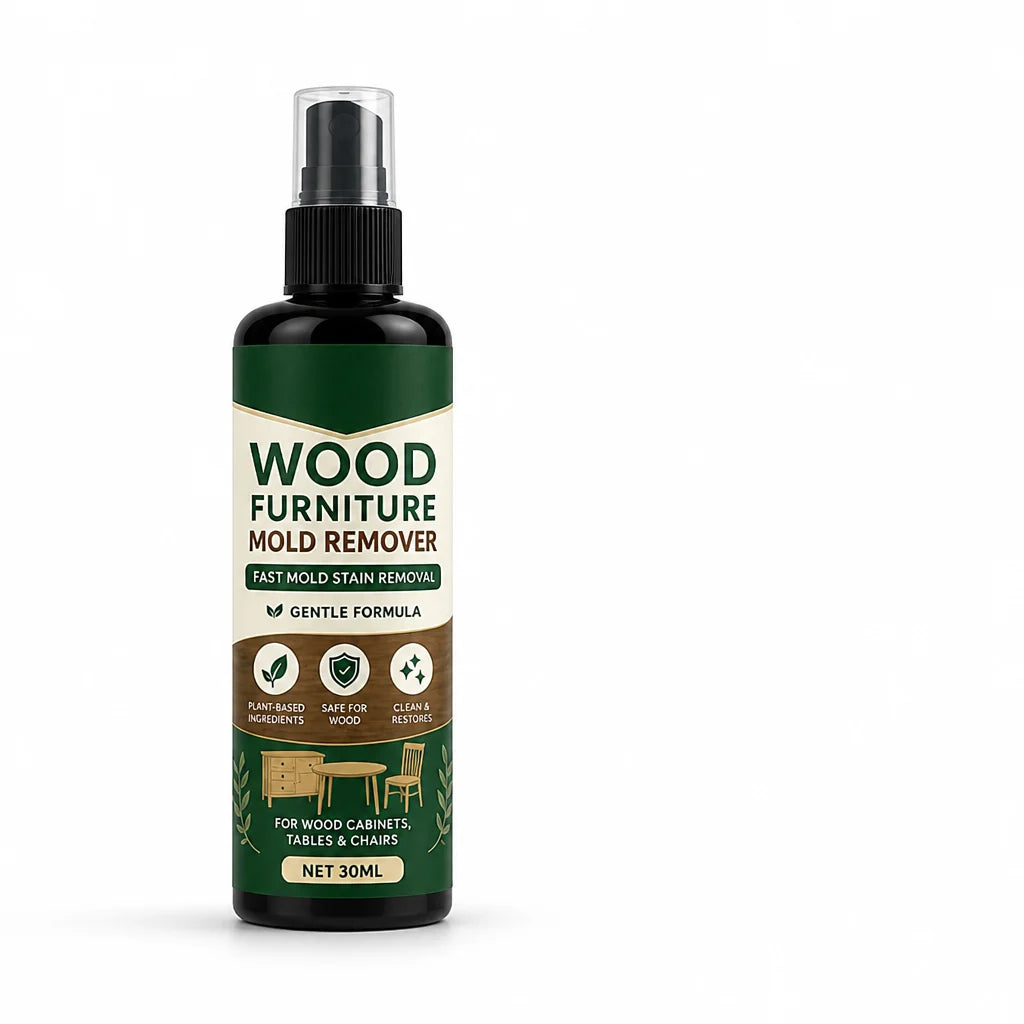 Fast-acting, wood-safe mold removal spray