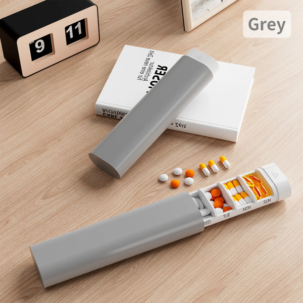 7-Day Weekly Pill Organiser with Labelled Compartments