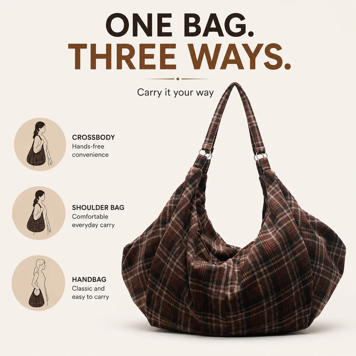 Cora Boho Bag – 3 Carrying Options