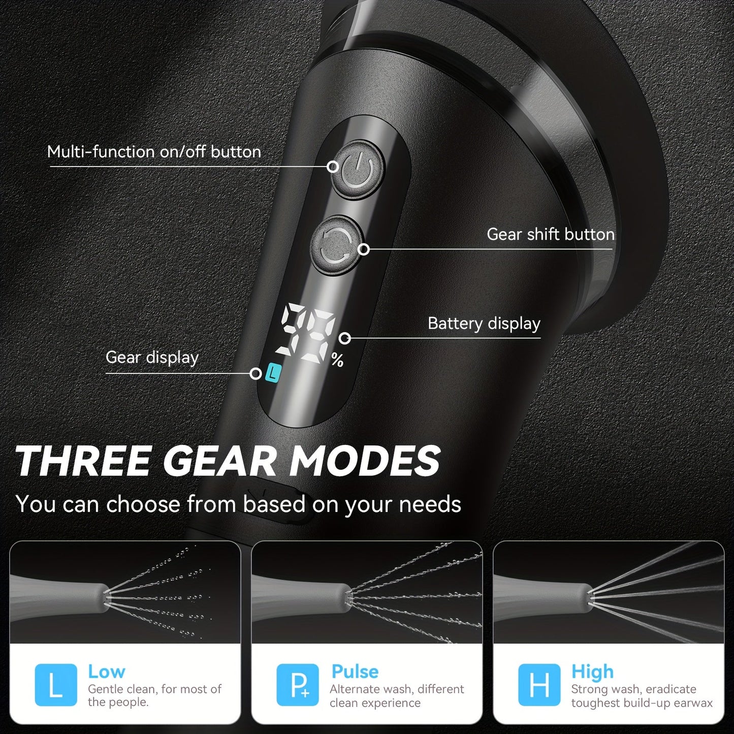Electric Ear Cleaner with Dual Water Tank