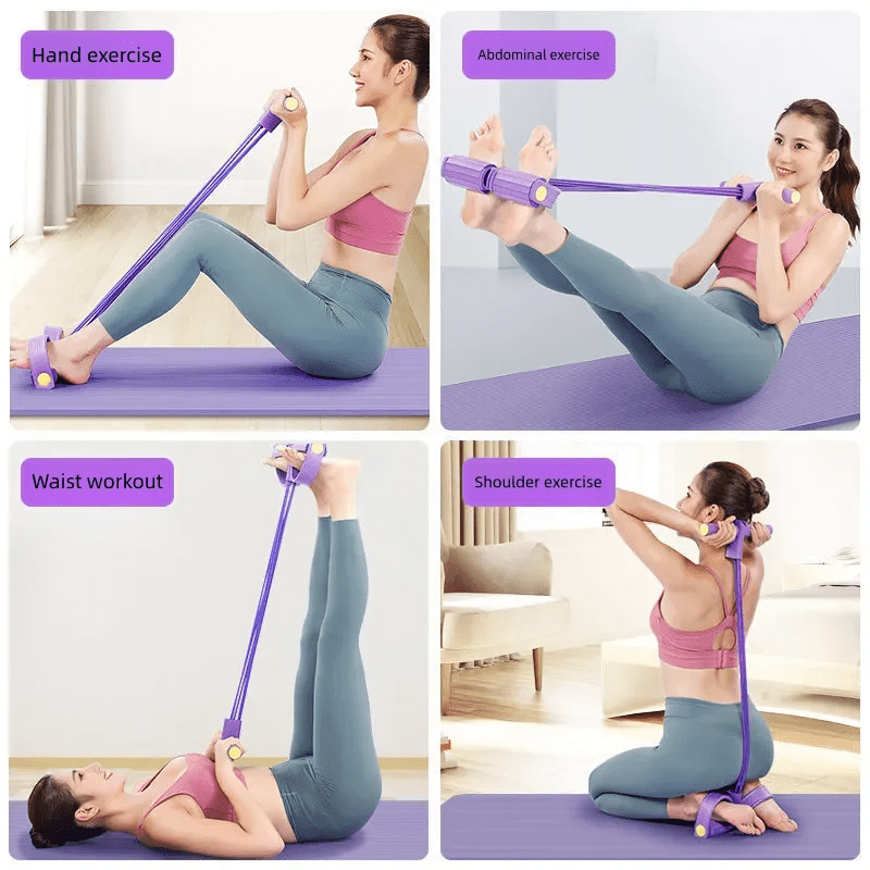 Resistance Band Set with Foot Straps