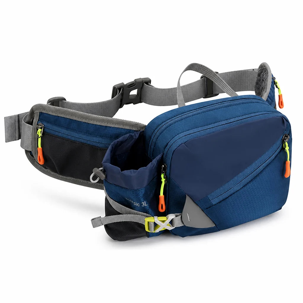 Ultralight Oxford Fabric Hip Bag for Running (with Bottle and Phone Pockets)