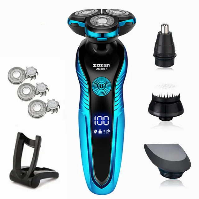 Electric 3-Head Rotary Shaver USB
