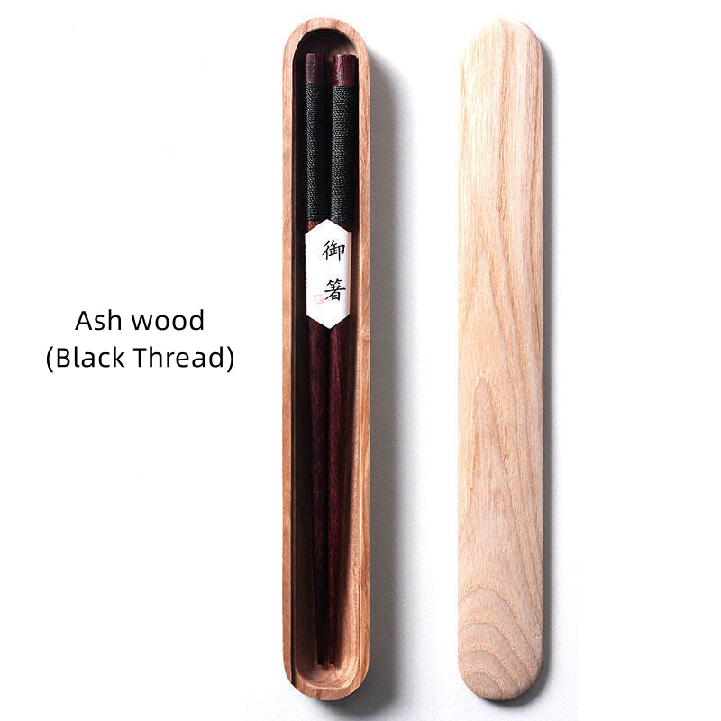 MASU Walnut Wood Chopsticks in Wooden Box