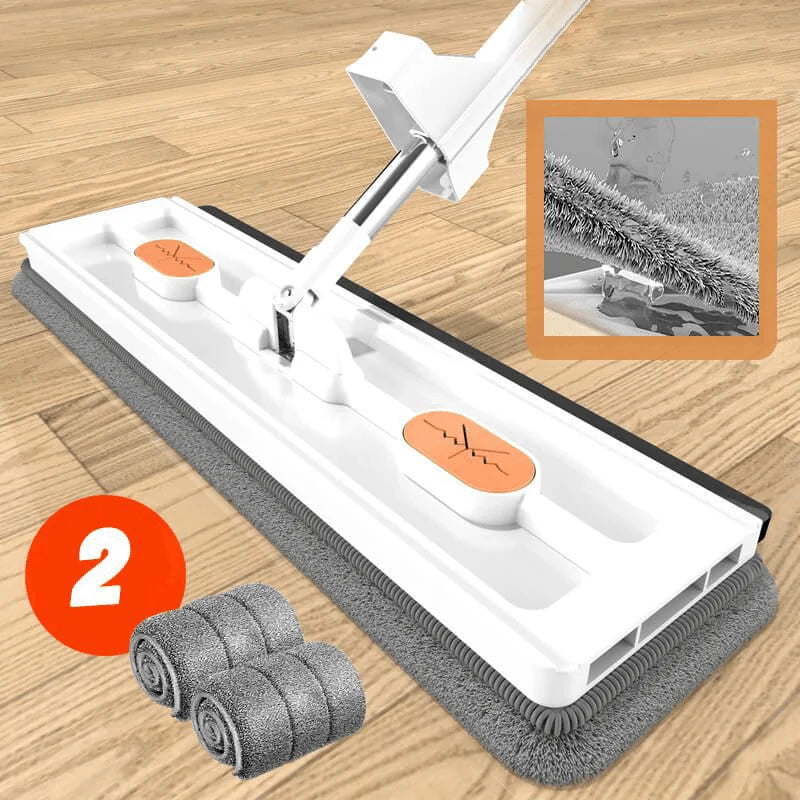 FlatMop 360° Rotating Flat Mop with Bucket