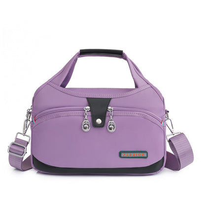 Nylon Crossbody Bag with Anti-Theft Protection
