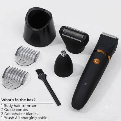 3-in-1 Body Groomer for Men – Electric Body Trimmer