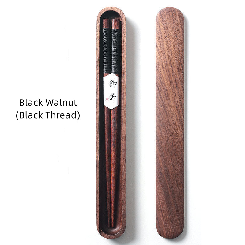 MASU Walnut Wood Chopsticks in Wooden Box