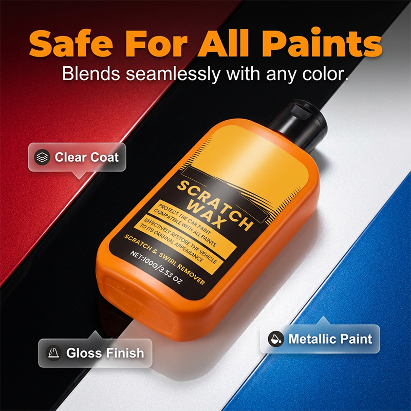 Car Scratch Care Paste Set with Sponge & Cloth
