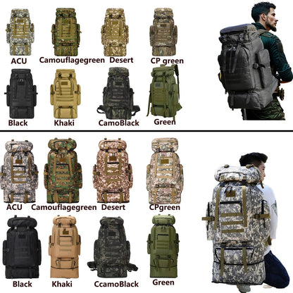 Tactical Backpack 80L with MOLLE System