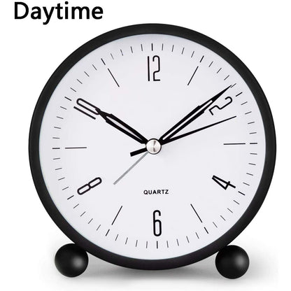 Compact analog watch with silent second hand