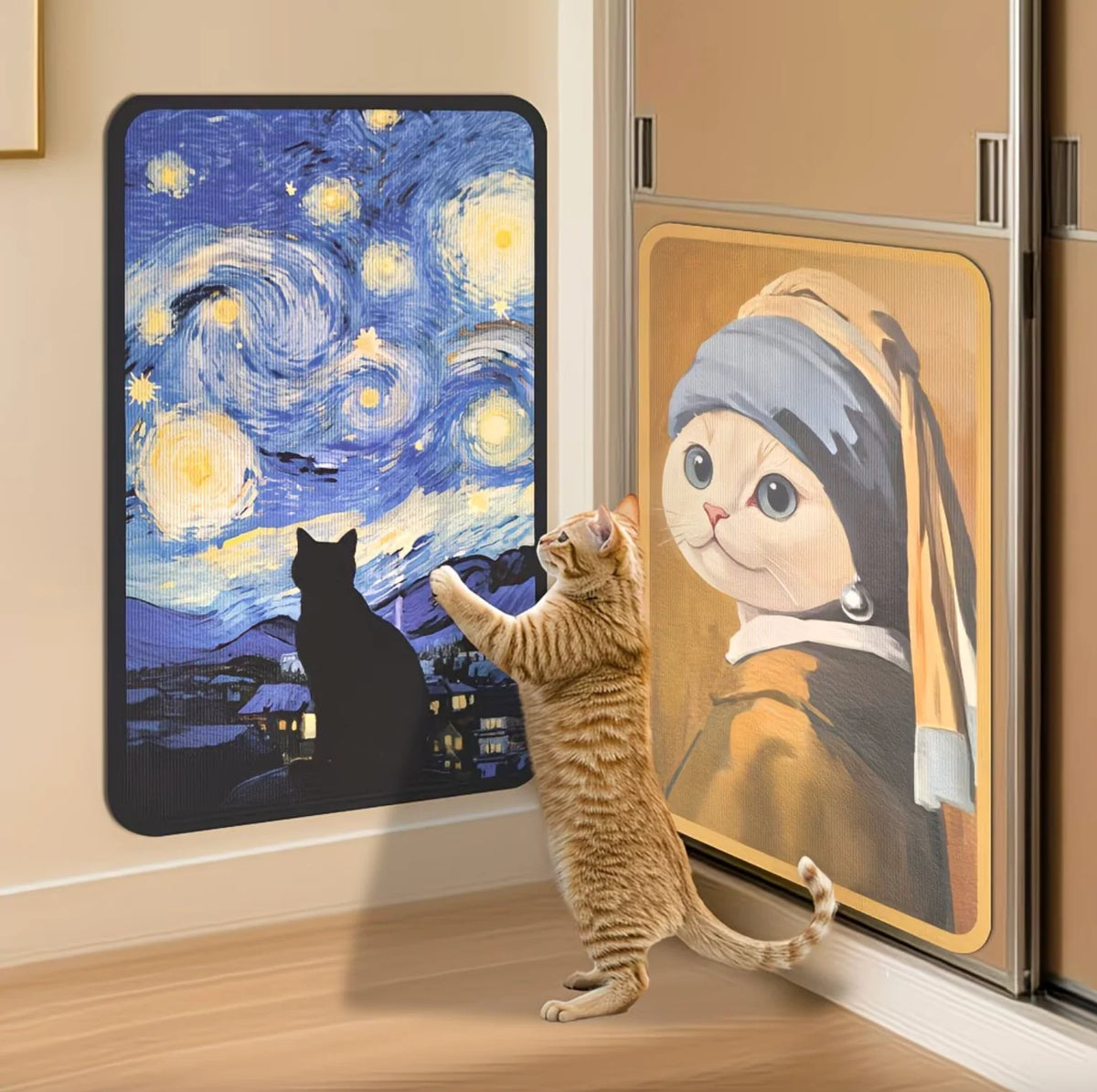 Purrtrait™ Artistic Scratching Board for Cats