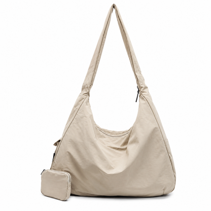 Large Shoulder Bag with Zipper