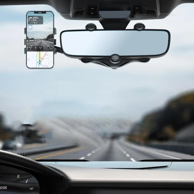 Car Phone Holder Rearview Mirror 360°