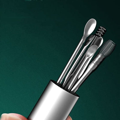 Ear Cleaner Set 6-Piece with Keychain Case