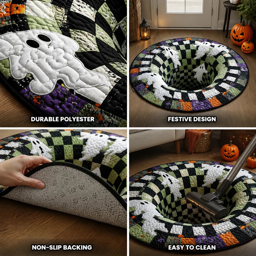Festive Polyester Halloween Rug (Various Sizes)