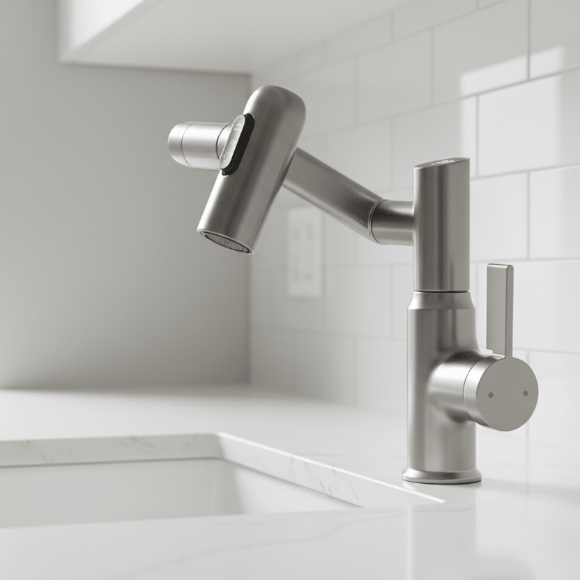 LUSTRAFLOW 360° Faucet with LED Temperature Display