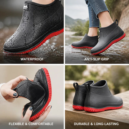 Durable non-slip ankle rubber boots (Unisex)