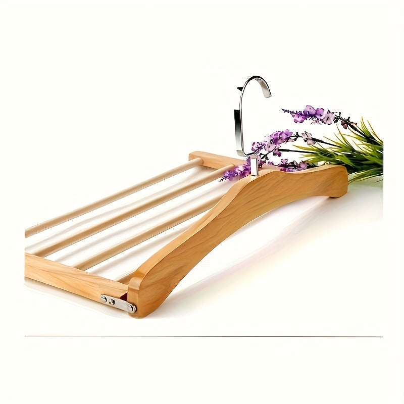 Wooden Pants Hangers Multi-Layer Set of 2