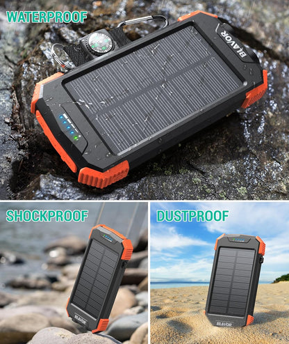 Rivanta Solar Power Bank Emergency Power Bank IPX4