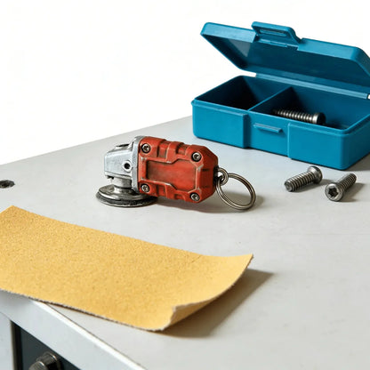 EdgeCraft™ Mini Grinder Keychain — compact, decorative, and always handy
