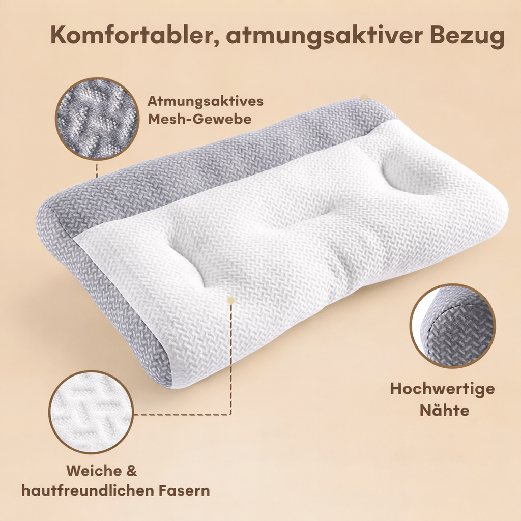 Ergonomic Neck Support Pillow 40×60 cm