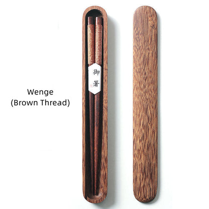 MASU Walnut Wood Chopsticks in Wooden Box