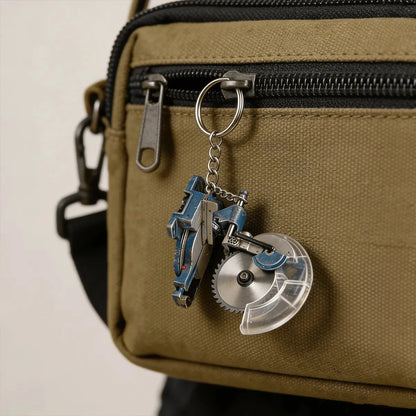 EdgeCraft™ Mini Grinder Keychain — compact, decorative, and always handy