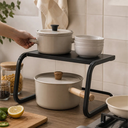 SpaceRack™ Kitchen Shelf 2 Levels No Drilling Required