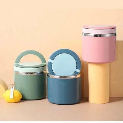 Thermal Lunchbox made of Stainless Steel with Handle – 630 ml & 1000 ml