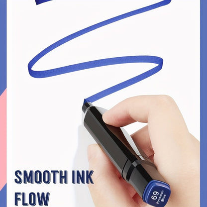 Alcohol Marker Set 168 Colors, Double-Sided