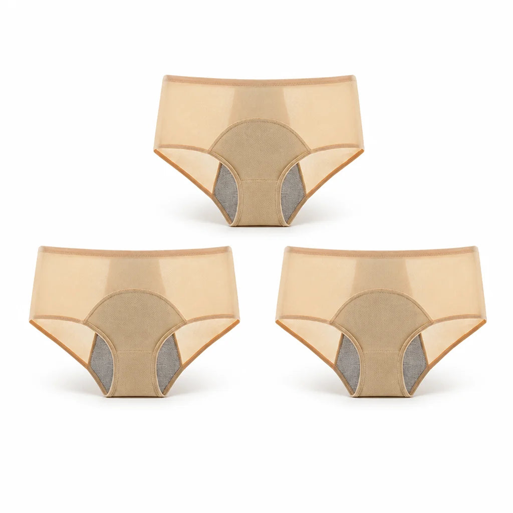 360° Leak-Proof, Triple-Layer High-Waist Period Underwear