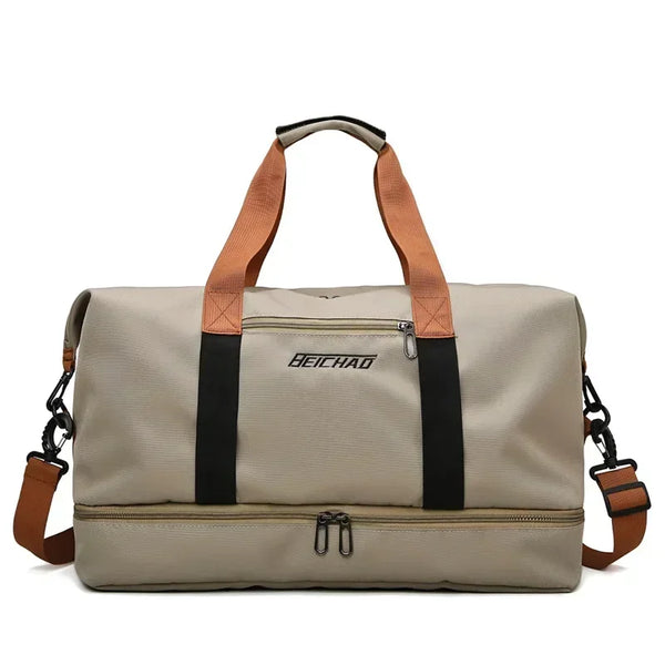 VOLARIS Fitness Travel Bag with Wet and Dry Separation