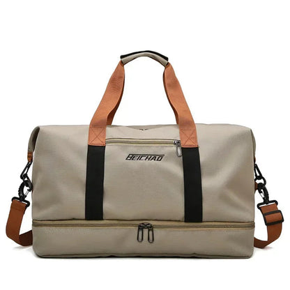 VOLARIS Fitness Travel Bag with Wet and Dry Separation