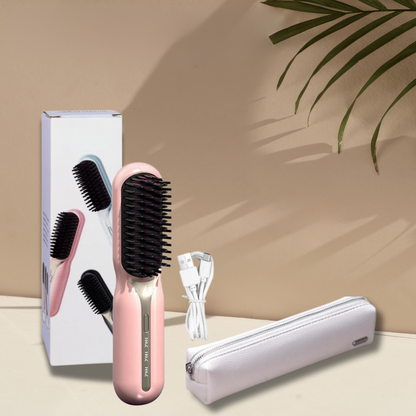 Cordless Hair Styler with Ceramic Brush, Rechargeable