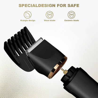 3-in-1 Electric Beard Trimmer with Charging Station