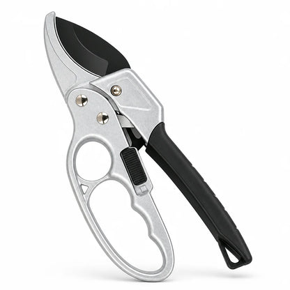 SK5 Steel Ratchet Garden Shears (Ergonomic Non-Slip Handle)