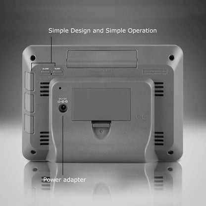 Digital weather station with indoor and outdoor sensor