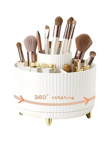 360° Rotatable Make-up Organizer with 5 Compartments