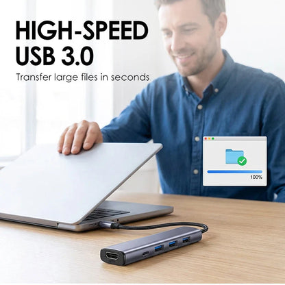 5-in-1 USB-C Hub with 4K HDMI Output