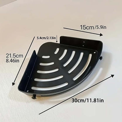 No-Drill Triangle Shower Shelf