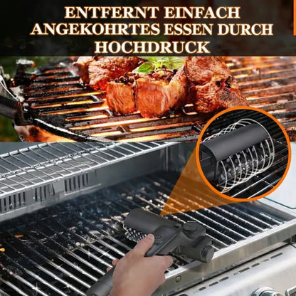 PowerBrush™ — Never scrub again, just relaxed, sparkling grills in minutes!