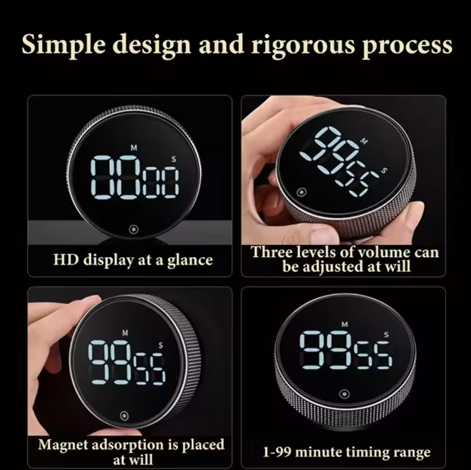 Digital Magnetic Kitchen Timer 99 Minutes